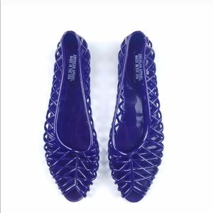 American Apparel Lattice Peep Toe Jelly Sandals